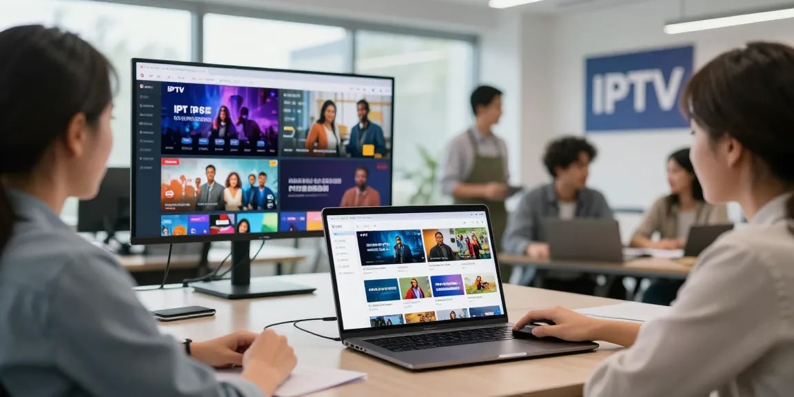 IPTV reseller UK showcasing trusted local services in a professional setting.