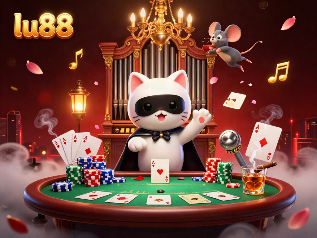 Experience the thrill of wins with lu88's vibrant casino atmosphere, featuring a captivating illustration.