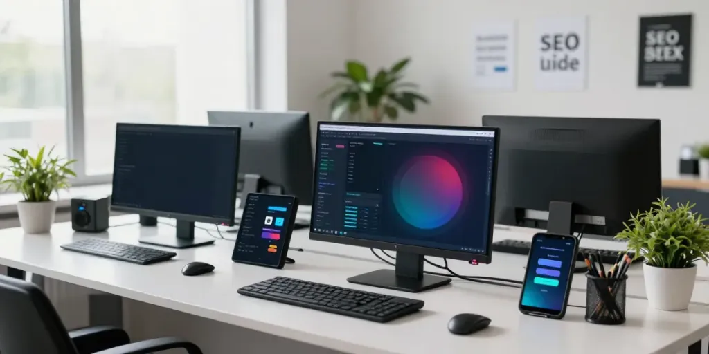 Expert analyzing instant indexing strategies in a modern workspace