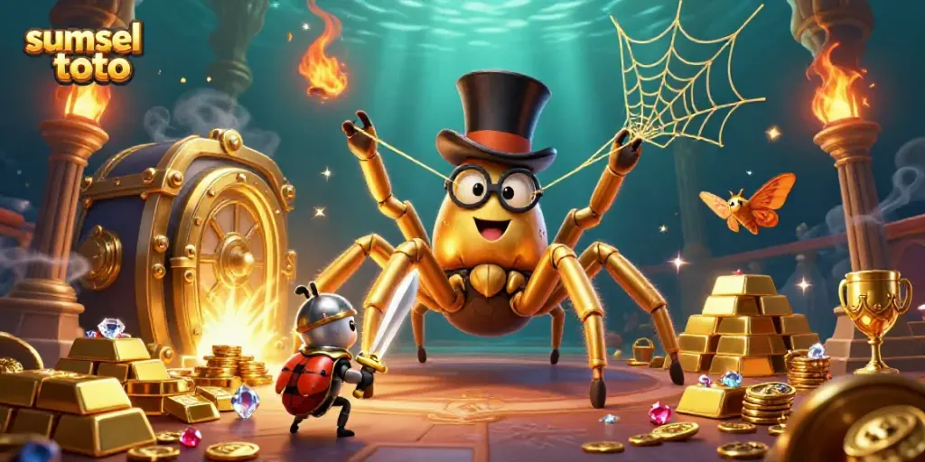 Experience thrilling gameplay with sumsel toto's captivating lottery characters in a dazzling casino setting.
